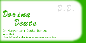 dorina deuts business card